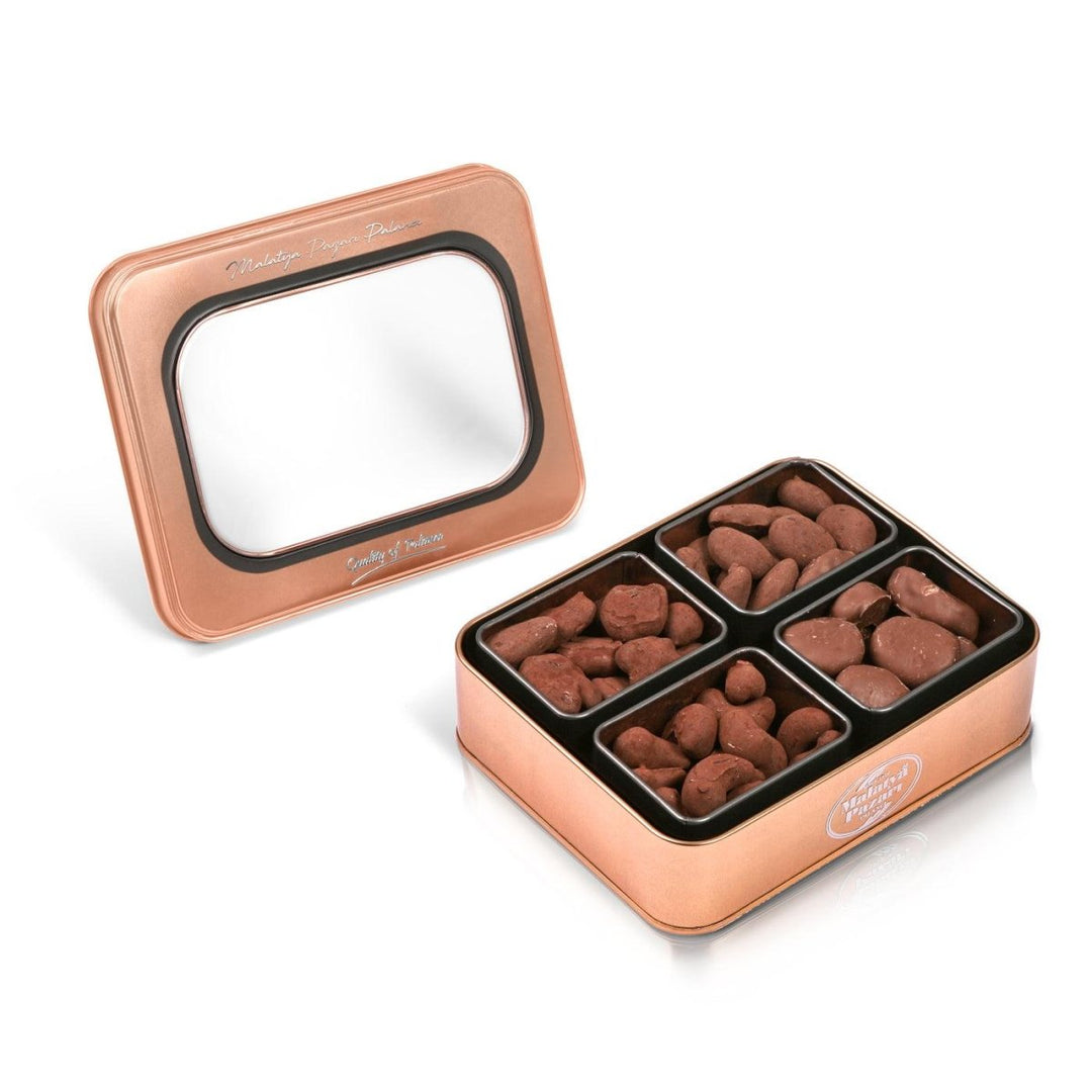 Dry Nuts with Chocolate Tin Box 570 g (20,10 oz) - Palanci Shop