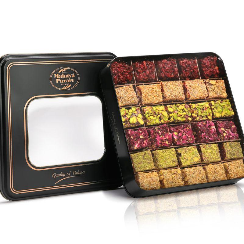 Mix Premium Turkish Delight 940 g Tin Box (33,15 oz) - Palanci Shop